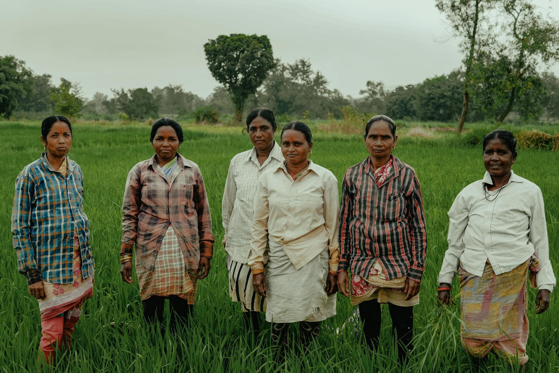 Women in a self-help group meeting